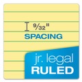 Notebooks & Pads | Ampad 20-204 5 in. x 8 in. Narrow Ruled Perforated Writing Pads - Canary Yellow (1-Dozen) image number 2