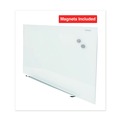 White Boards | Universal UNV43202 Frameless 36 in. x 24 in. Magnetic Glass Marker Board - White image number 3