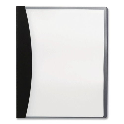 Sheet Protectors | GBC W21533 8.5 in. x 11 in. Report Cover with Hidden Swing Clip - Frosted/Black image number 0