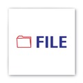Back to School Sale | ACCUSTAMP2 035534 1.63 in. x 0.5 in. FILE Pre-Inked Shutter Stamp - Red/Blue image number 2