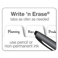 Binders | Cardinal 84270CB 11 in. x 17 in. 5-Tab Write 'n Erase Tabloid Index Dividers - White image number 4
