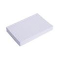 Flash Cards | Universal UNV47230EE 4 in. x 6 in. Index Cards - Ruled, White (100/Pack) image number 2