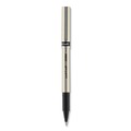 Pens | uni-ball 60052 Deluxe 0.7 mm Stick Roller Ball Pen - Black Ink/Champagne/Black Barrel/Fine (1-Dozen) image number 1