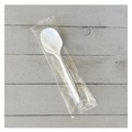 Cutlery | Boardwalk BWKSOUPMWPPIW 4.86 in. Mediumweight Wrapped Polypropylene Plastic Soup Spoon Cutlery - White (1000/Carton) image number 4