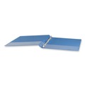 Binders | Universal UNV20703 11 in. x 8.5 in. 0.5 in. Capacity 3 Rings Slant D-Ring View Binder - Light Blue image number 2