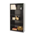 Office Filing Cabinets & Shelves | Tennsco B-66-BLK 34.5 in. x 13.5 in. x 66 in. Five-Shelf Metal Bookcase - Black image number 0