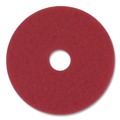 Just Launched | 3M 5100-14 14 in. Low-Speed Buffer Floor Pads - Red (5/Carton) image number 1