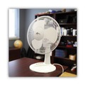 Alera | Alera ALEFAN122 3-Speed 12 in. Plastic Oscillating Desk Fan - White image number 3