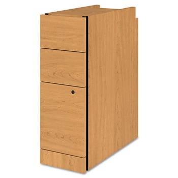 OFFICE FILING CABINETS AND SHELVES | HON H105093.C 9.5 in. x 22.75 in. x 28 in. 3-Drawers: Box/Box/File Legal/Letter Narrow Pedestal - Harvest