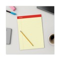 Just Launched | Universal M9-10630 8.5 in. x 11.75 in. 50 Sheets Wide/Legal Rule Red Headband Perforated Ruled Writing Pads - Canary-Yellow (1 Dozen) image number 6