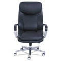 Office Chairs | La-Z-Boy 48968 20.5 in. to 23.5 in. Seat Height Commercial 2000 Big/Tall Executive Chair Supports Up to 400 lbs. - Black Seat/Back, Silver Base image number 1