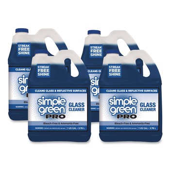 Simple Green 1110100401128 1 Gallon Pro Glass Cleaner (4/Carton)