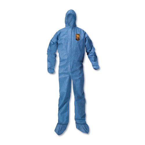 Safety & First Aid | Ansell 58527 A20 Elastic Back Wrist/ankle Hood/boots Coveralls 4x-Large Blue 20/carton image number 0