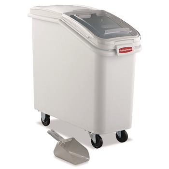 Rubbermaid Commercial FG360088WHT 20.57 Gallon 13-1/8 in. x 29-1/4 in. x 28 in. ProSave Mobile Ingredient Bin - White