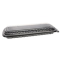 Food Service | Pactiv Corp. YCNC167000DZ MealMaster 16.6 in. x 7.3 in. x 2.3 in. Full Rib Container MFPP Base and OPS Lid (80/Carton) image number 2