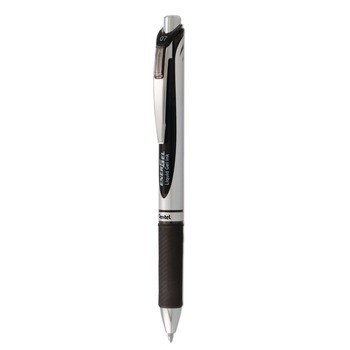 Pentel BL77-A 0.7 mm EnerGel RTX Gel Pen - Medium/Black Ink/Black/Gray Barrel