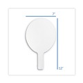 White Boards | Flipside 12032 12 in. x 7 in. Dry Erase Paddle - White Surface (12/Pack) image number 2