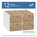 Paper Towels and Napkins | Scott 01510 10.13 in. x 13.15 in. 1-Ply Essential C-Fold Towels - White (12 Packs/Carton) image number 2