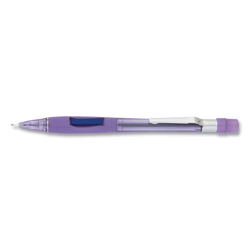 Pens | Pentel PD347TV 0.7 mm HB (#2) Quicker Clicker Mechanical Pencil - Black Lead, Transparent Violet  Barrel image number 0