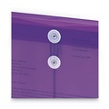 File Folders | Smead 89544 9.75 x 11.63 Open-End (Vertical) Poly String and Button Interoffice Envelopes - Transparent Purple (5/Pack) image number 2