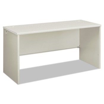 HON H38922.B9.Q 38000 Series 60 in. x 24 in. x 30 in. Desk Shell - Light Gray/Silver