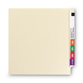 File Folders | Smead 34120 End Tab 11-pt Manila 2-Fastener Folders with Reinforced Straight Tabs - Letter Size/Manila (50/Box) image number 2