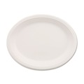  | Chinet 21257 9.75 in. x 12.5 in. Classic Oval Platter Paper Dinnerware - White (500/Carton) image number 0