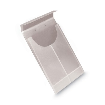 Smead 68191 Letter/Legal Size 2-Hole Punched Poly Expanding Jackets - Clear (24/Box)