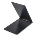 File Folders | Oxford 71606 8.5 in. x 14 in. 2 in. Capacity Two-Prong Metal Fastener Pressboard Report Cover with Reinforced Top Hinge - Black image number 2