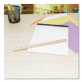 Office & Office Supplies | Westcott 10702 12 in. Long 3-Hole Punched Wood Ruler English and Metric With Metal Edge image number 3
