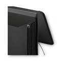 File Folders | Smead 71500 5.25 in. Expansion Letter Size 1 Section Elastic Cord Closure Poly Premium Wallets - Black image number 3