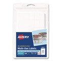 Labels | Avery 05424 0.63 in. x 0.88 in. Handwrite Only Removable Multi-Use Labels - White (30/Sheet, 35 Sheets/Pack) image number 0