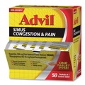 Safety & First Aid | Advil 019901 Sinus Congestion and Pain Relief (50/Box) image number 1