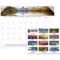 Notebooks & Pads | AT-A-GLANCE 89802 12-Month (Jan to Dec): 2026 22 in. x 17 in. Landscapes Photography Landscape Panoramic Desk Pad - White Sheets, Clear Corners image number 1