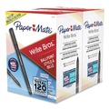 Pens | Paper Mate 2096479 Write Bros. 1 mm Stick Ballpoint Pen Value Pack - Black Ink/Black Barrel/Medium (120/Pack) image number 2