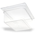 Food Trays, Containers, and Lids | Carlisle 10222B07 10.38 in. x 12.75 in. x 6 in. 8.7 qt. StorPlus Plastic Polycarbonate Food Pan - Clear image number 3