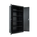 Office Filing Cabinets & Shelves | Alera CM7218BK 36 in. x 18 in. x 72 in. Heavy-Duty Welded Storage Cabinet with 4 Adjustable Shelves - Black image number 1