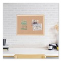 Bulletin Boards | U Brands 2872U00-01 70 x 47 Cork Bulletin Board - Tan Surface/Birch Wood Frame image number 2