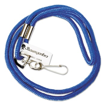 PRODUCTS | SICURIX BAU68903 36 in. Long Metal Hook Fastener Nylon Rope Lanyard - Blue