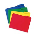 File Folders | Smead 10500 0.75 in. Expansion Assorted 1/3-Cut Tabs Letter Size Top Tab Poly Colored File Folders - Assorted Colors (24/Box) image number 1