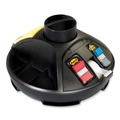 Sticky Notes & Post it | 3M C91 10 in. Diameter x 6 in. Height 14 Compartments Rotary Self-Stick Plastic Notes Dispenser - Black image number 2