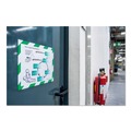 Back to School Sale | Durable 4772131 8.5 in. x 11 in. DURAFRAME Security Magnetic Sign Holder - Green/White Frame (2/Pack) image number 3