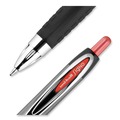 Pens | uni-ball 33952 Signo 207 0.7 mm Retractable Gel Pen - Red Ink/Smoke/Black/Red Barrel/Medium (1-Dozen) image number 4