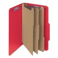 File Folders | Smead 19095 Eight-Section Pressboard Top Tab Classification Folders - Bright Red/Legal Size (10/Box) image number 6