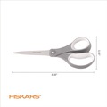 Arts & Crafts Supplies | Fiskars 116000-1005 8 in. Long 3.13 in. Cut Length Contoured Performance Scissors - Straight Gray Softgrip Handle image number 1