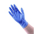 Disposable Gloves | Boardwalk 380XLBXA 380 Series 4 mil Thick 9.5 in. Long Powder-Free Disposable General-Purpose Nitrile Gloves - Extra Large, Blue (100/Box) image number 8