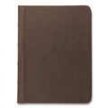 Notebooks & Pads | Samsill 70836 11 in. x 8.5 in. Dark Brown Vinyl Vintage Hardback Zipper Portfolio image number 0