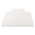 Office Chair Mats | Alera CM2E232ALEPL 45 x 53 All Day Use Non-Studded Chair Mat for Hard Floors - Clear image number 2