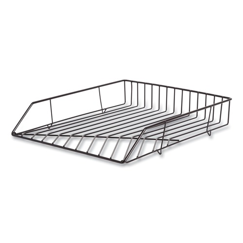 Desktop Organizers | U Brands 3840U03-12 Vena 10.04 x 12.44 x 2.01 1 Section Paper Tray - Black image number 0