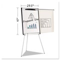 Easels | MasterVision EA23066720 39 in. - 72 in. High Tripod Extension Bar Magnetic Dry-Erase Easel - Black/Silver image number 4